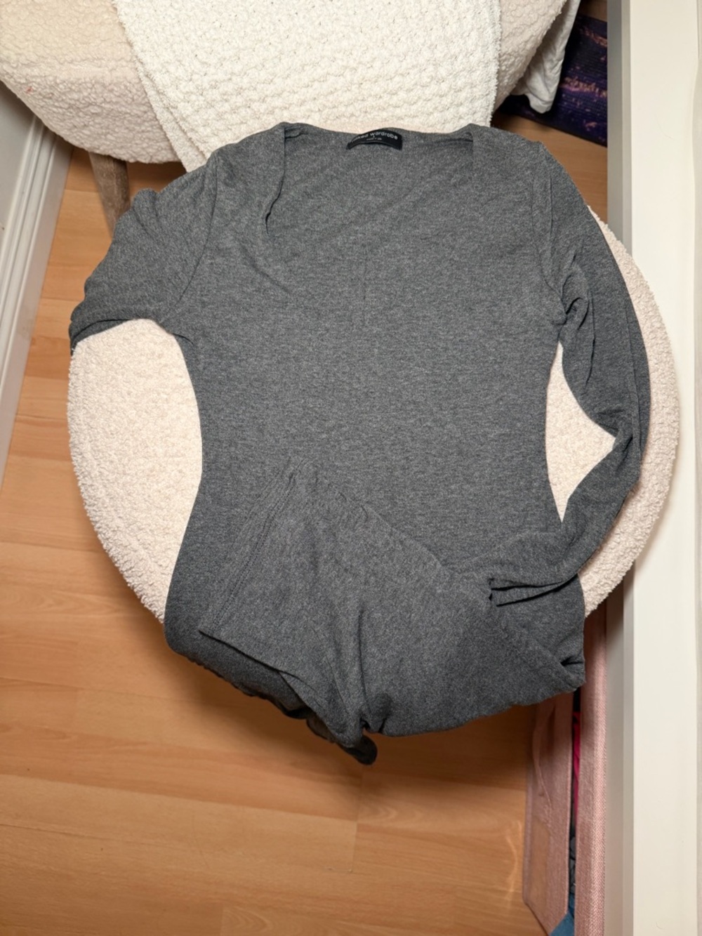 naked wardrobe Heather Gray Romper